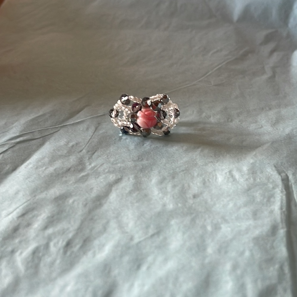 Handmade seed bead ring